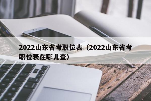 2022山东省考职位表（2022山东省考职位表在哪儿查）