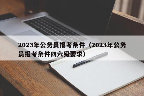 2023年公务员报考条件（2023年公务员报考条件四六级要求）