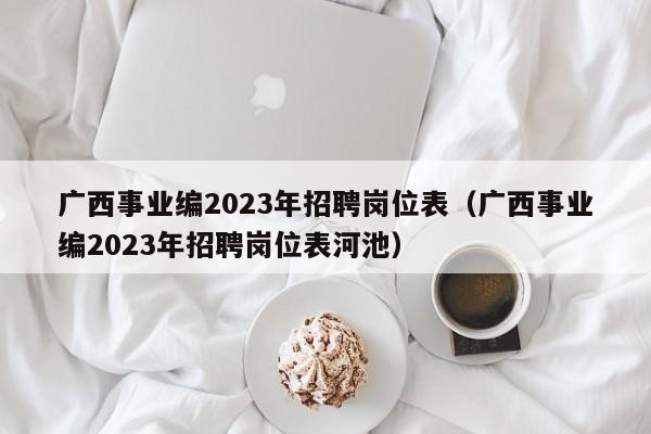 广西事业编2023年招聘岗位表（广西事业编2023年招聘岗位表河池）