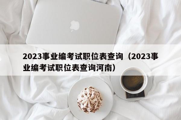 2023事业编考试职位表查询（2023事业编考试职位表查询河南）