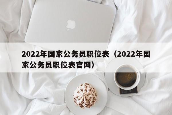 2022年国家公务员职位表（2022年国家公务员职位表官网）